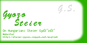 gyozo steier business card